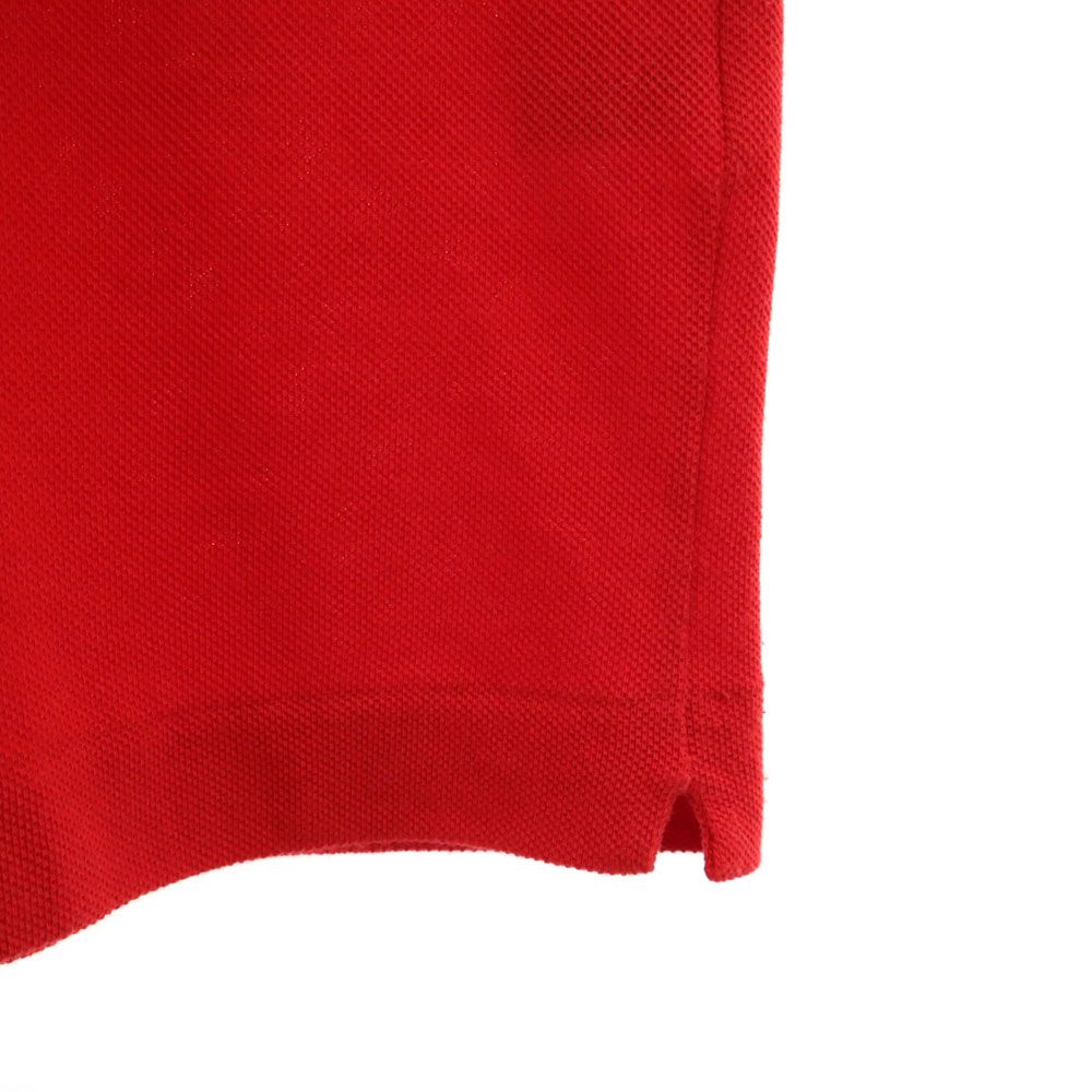 LACOSTE ラコステ 半袖 ポロシャツ 3 レッド 鹿の子 メンズ