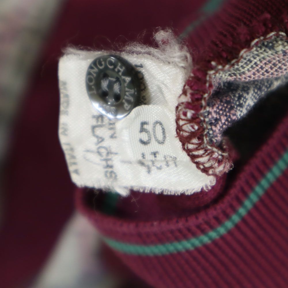 ロンシャン 70s 80s イタリア製 ヴィンテージ チェック柄 半袖 シャツジャケット 50 グレー系 Longchamp メンズ