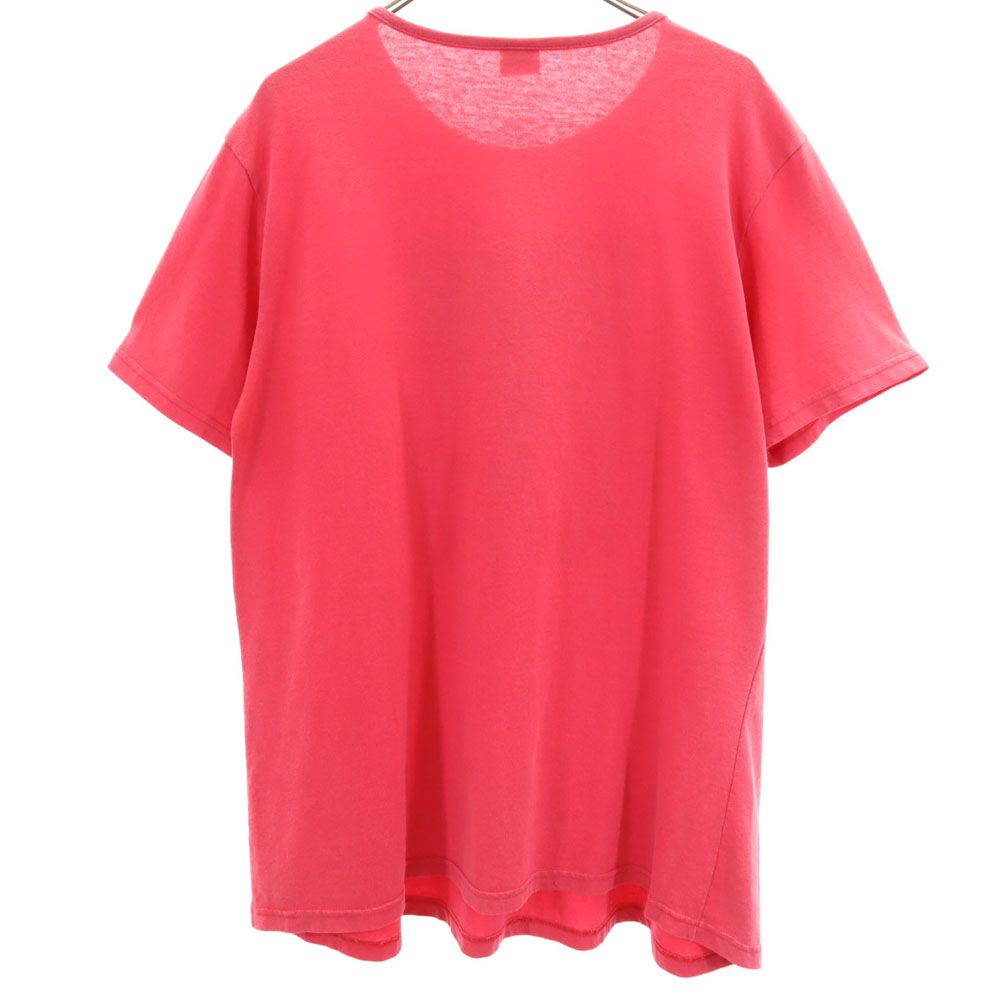 MICKEY UNLIMITED LAND'N SEA 90s オールド ミッキーマウス 半袖 Tシャツ レッドピンク MICKEY UNLIMITED LAND'N SEA ディズニー Disney パズル メンズ