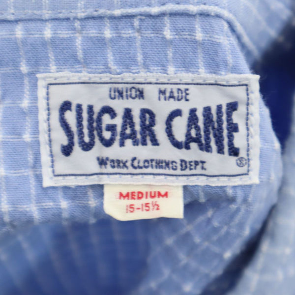 シュガーケーン 東洋エンタープライズ 半袖 チェックシャツ M ブルー系 SUGAR CANE メンズ