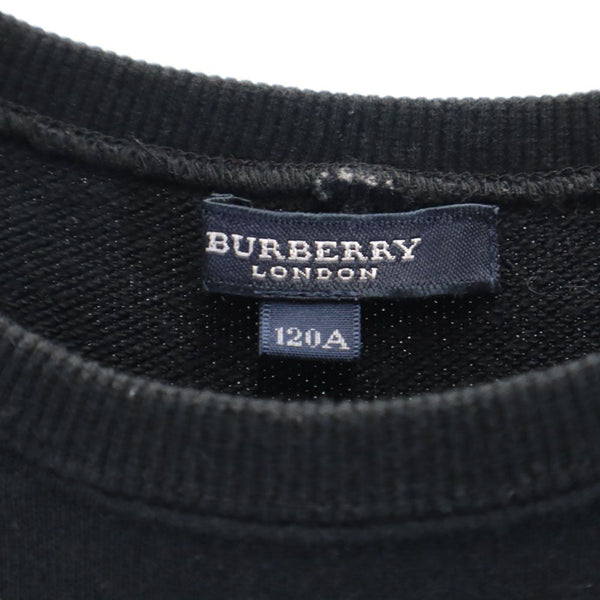 バーバリーロンドン 三陽商会 日本製 ノースリーブ フレンチスリーブ ワンピース 120A ブラック BURBERRY LONDON キッズ