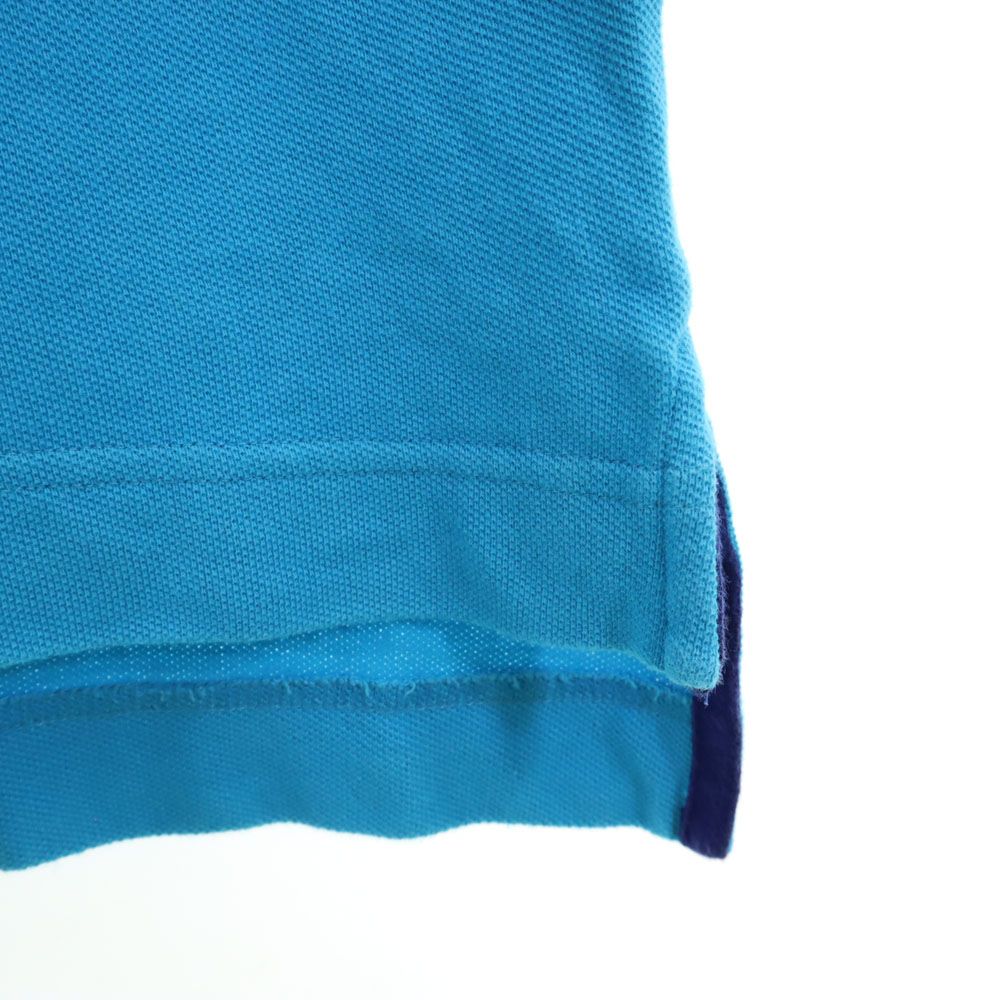 NAUTICA ノーティカ 90s オールド 半袖 鹿の子 ポロシャツ XL 水色 メンズ