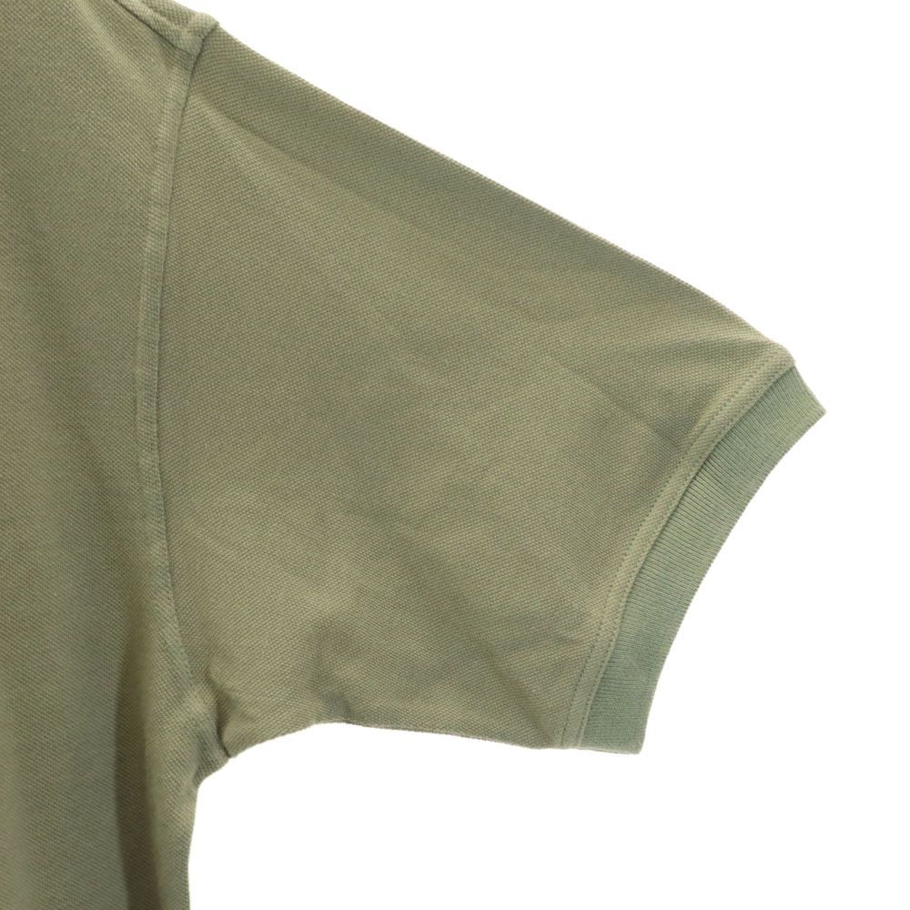 Warner Bros ワーナーブラザーズ 90s オールド 半袖 ポロシャツ M カーキ ルーニーテューンズ ワイリーコヨーテ 鹿の子地 メンズ