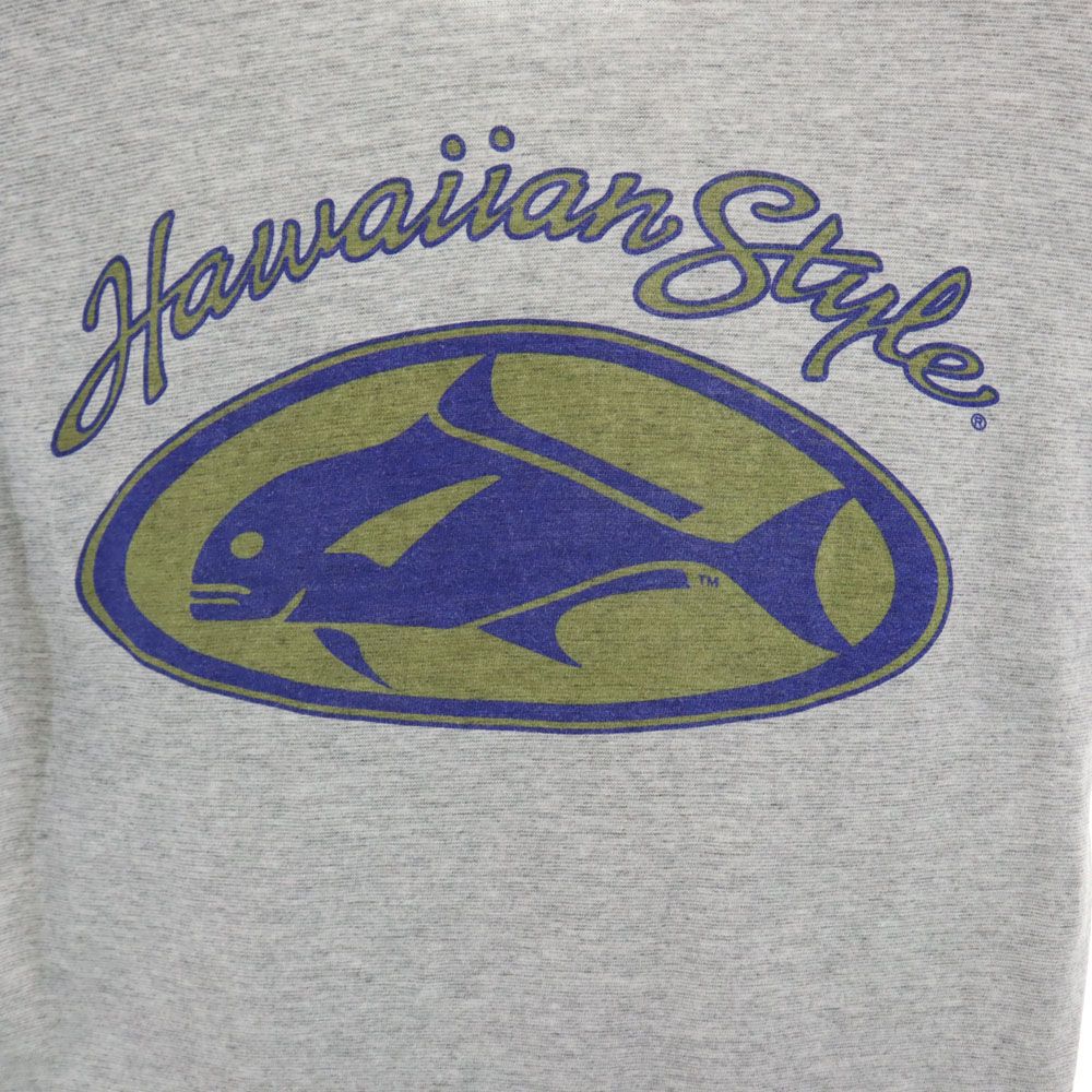 VOLUNTEER 90s USA製 オールド バックプリント 半袖 Tシャツ S グレー系 メンズ