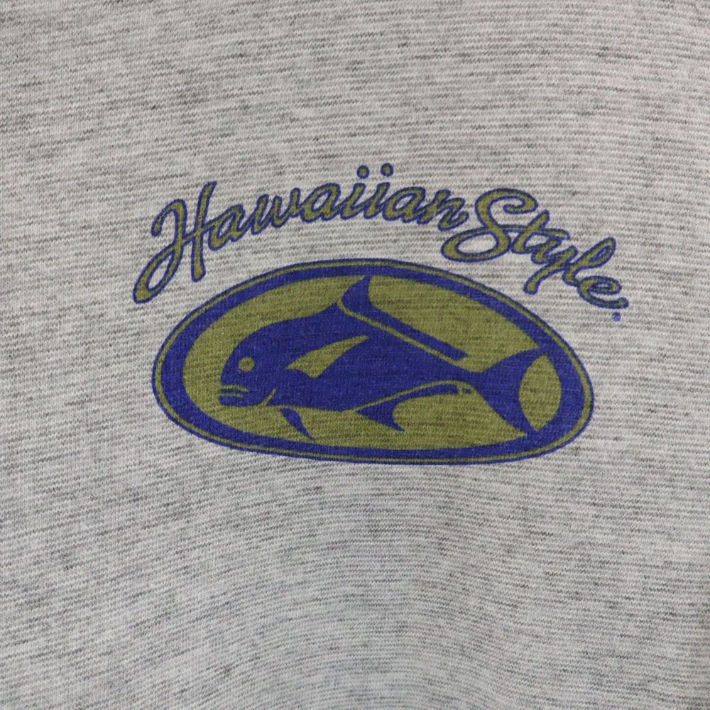 VOLUNTEER 90s USA製 オールド バックプリント 半袖 Tシャツ S グレー系 メンズ