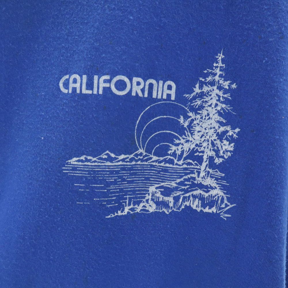 Hanes ヘインズ 90s オールド USA製 半袖 Tシャツ M ブルー系 メンズ