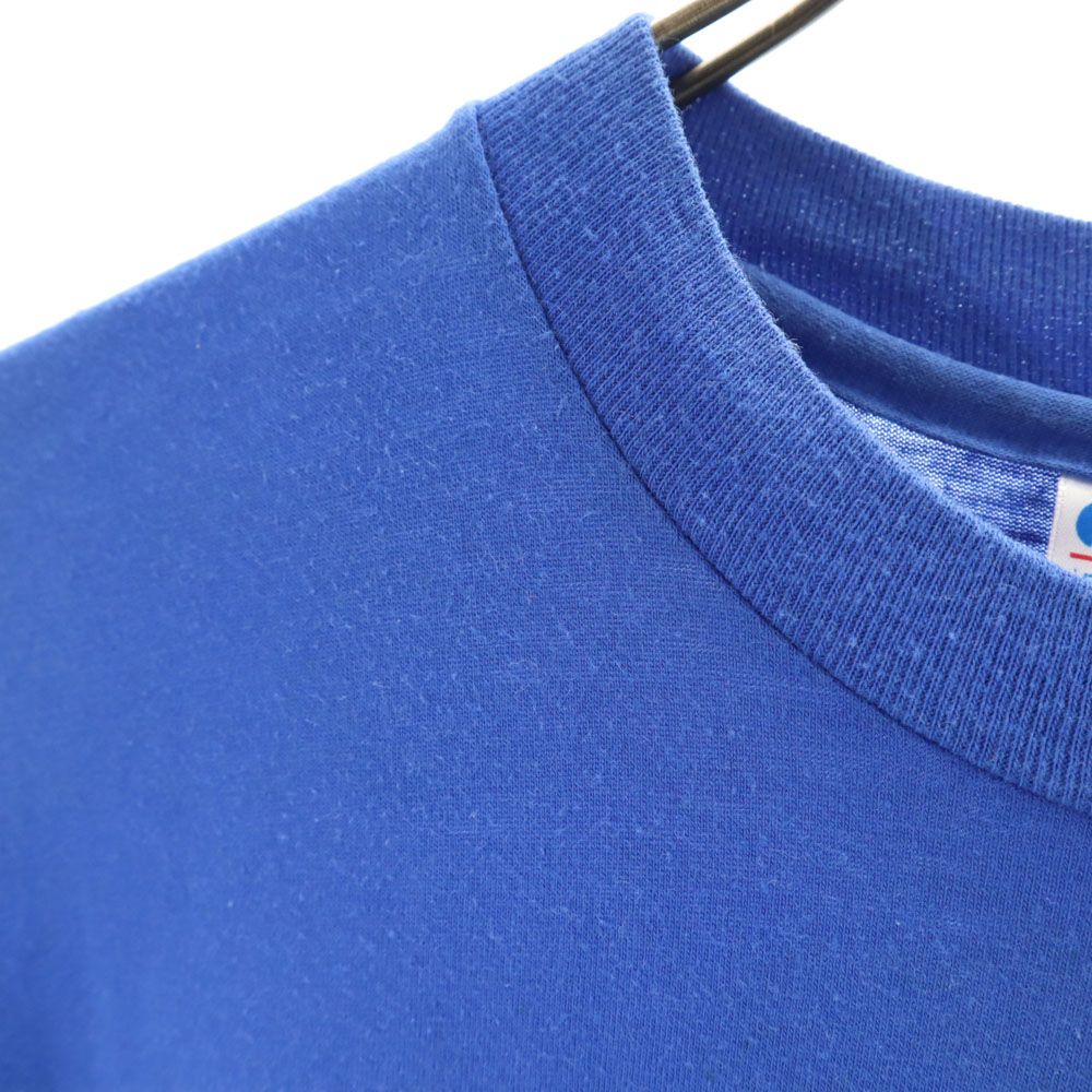 Hanes ヘインズ 90s オールド USA製 半袖 Tシャツ M ブルー系 メンズ