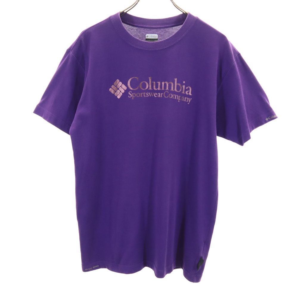 コロンビア プリント 半袖 Tシャツ L パープル系 Columbia メンズ