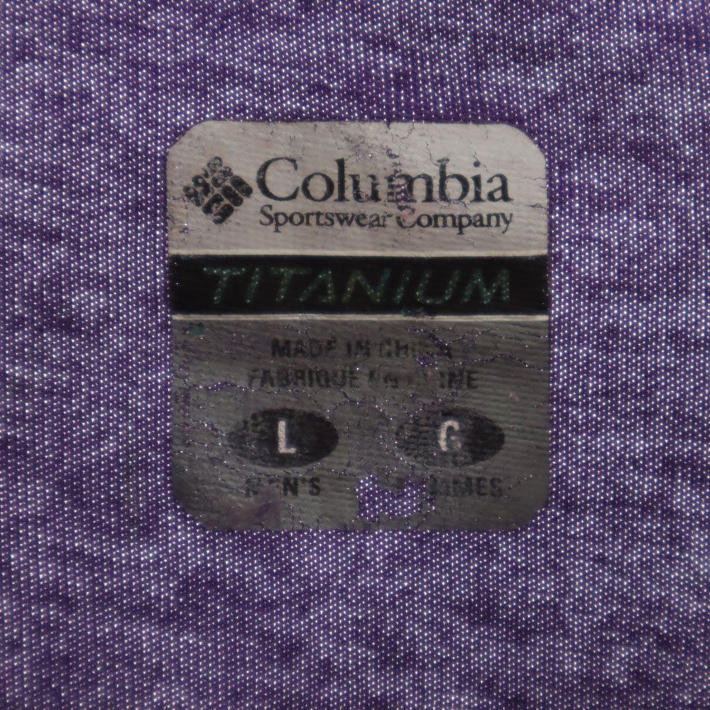 コロンビア プリント 半袖 Tシャツ L パープル系 Columbia メンズ