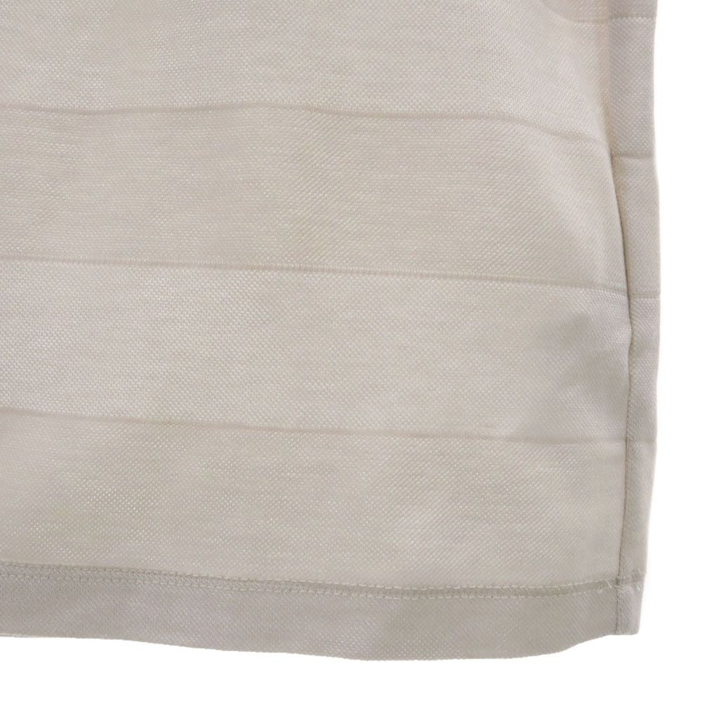 Calvin klein カルバンクライン ゴルフ ボーダー 半袖 ポロシャツ L ベージュ系 golf メンズ