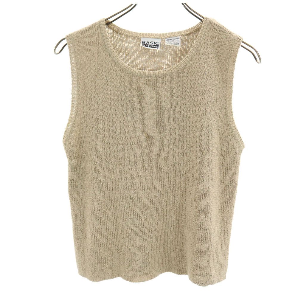 BASIC EDITIONS ベーシックエディションズ 90s オールド ベスト M 生成り レディース