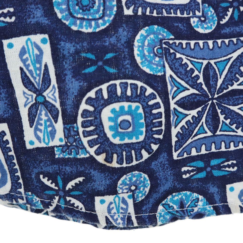 URBANIAK アーバニアック 90s オールド 総柄 半袖 アロハシャツ M ネイビー 他 メンズ