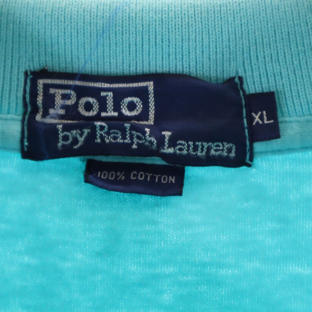 Polo by Ralph Lauren ポロバイラルフローレン 半袖 ポロシャツ XL ターコイズ系 メンズ