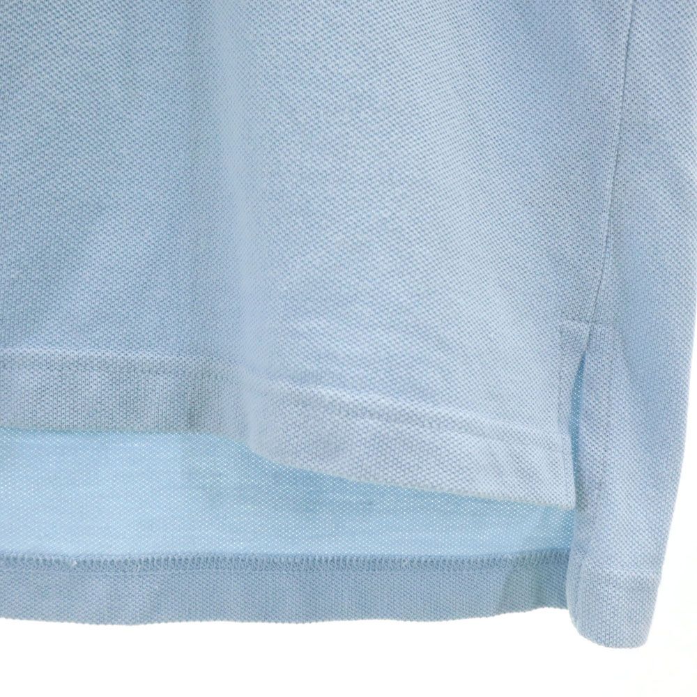 TOMMY HILFIGER トミーヒルフィガー 90s オールド フラッグタグ 半袖 鹿の子 ポロシャツ M ブルーグレー系 メンズ