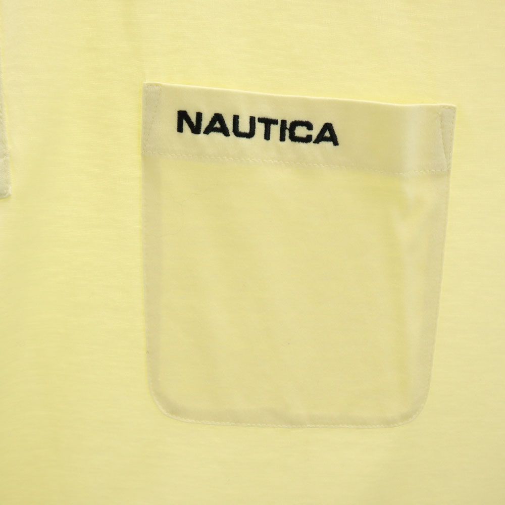 未使用 NAUTICA ノーティカ 90s オールド デッドストック 半袖 ポロシャツ L イエロー タグ付き メンズ