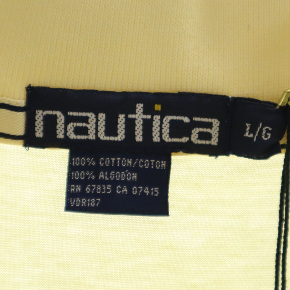 未使用 NAUTICA ノーティカ 90s オールド デッドストック 半袖 ポロシャツ L イエロー タグ付き メンズ