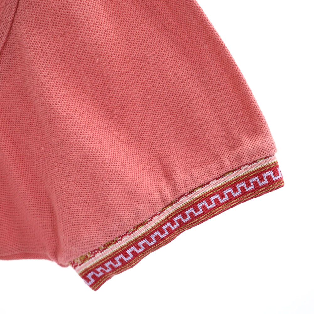 KENZO GOLF ケンゾーゴルフ 90s オールド 半袖 ポロシャツ 3 ピンク 鹿の子 メンズ