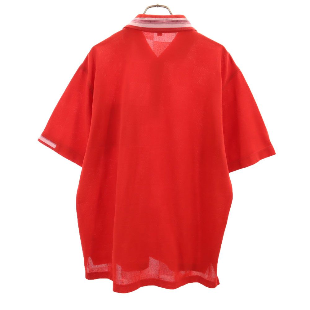 KENZO GOLF ケンゾーゴルフ 90s オールド 半袖 ポロシャツ 5 レッド 鹿の子 メンズ