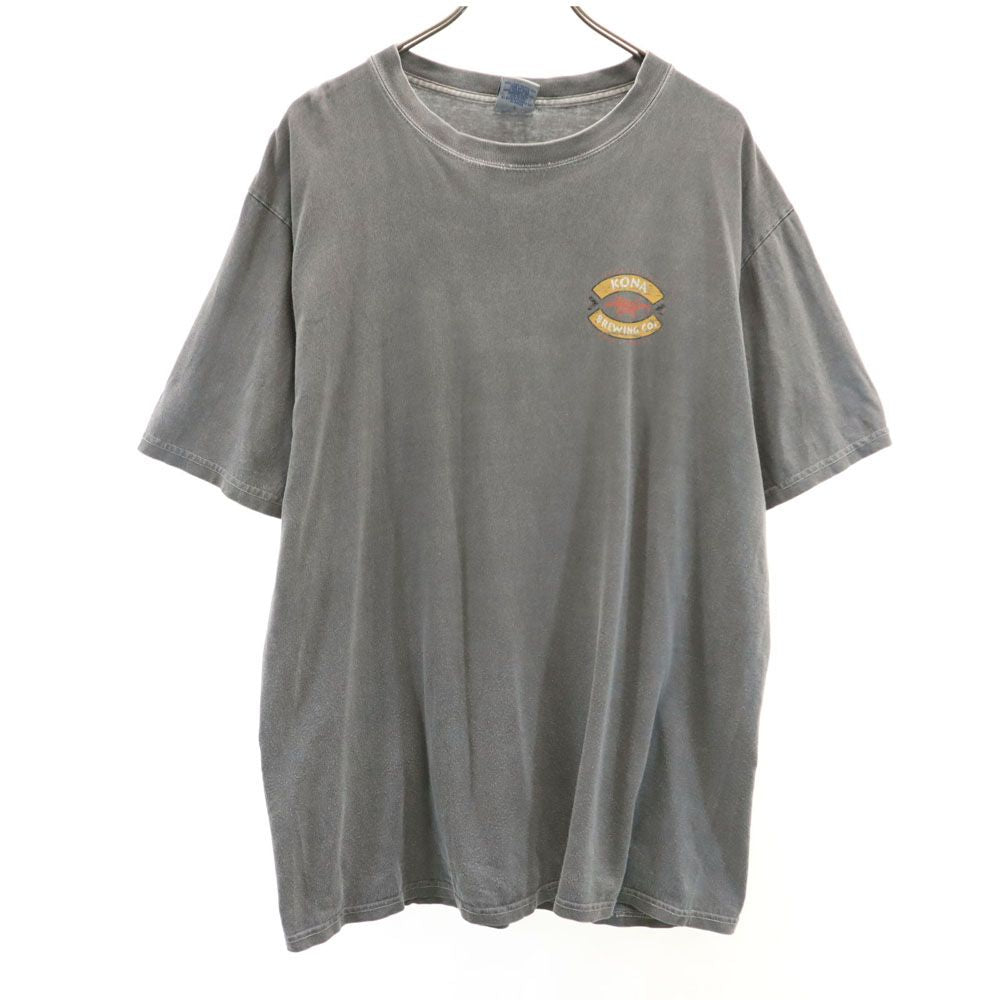 クレイジーシャツ オールド バックプリント 半袖 Tシャツ L グレー Crazy Shirt メンズ