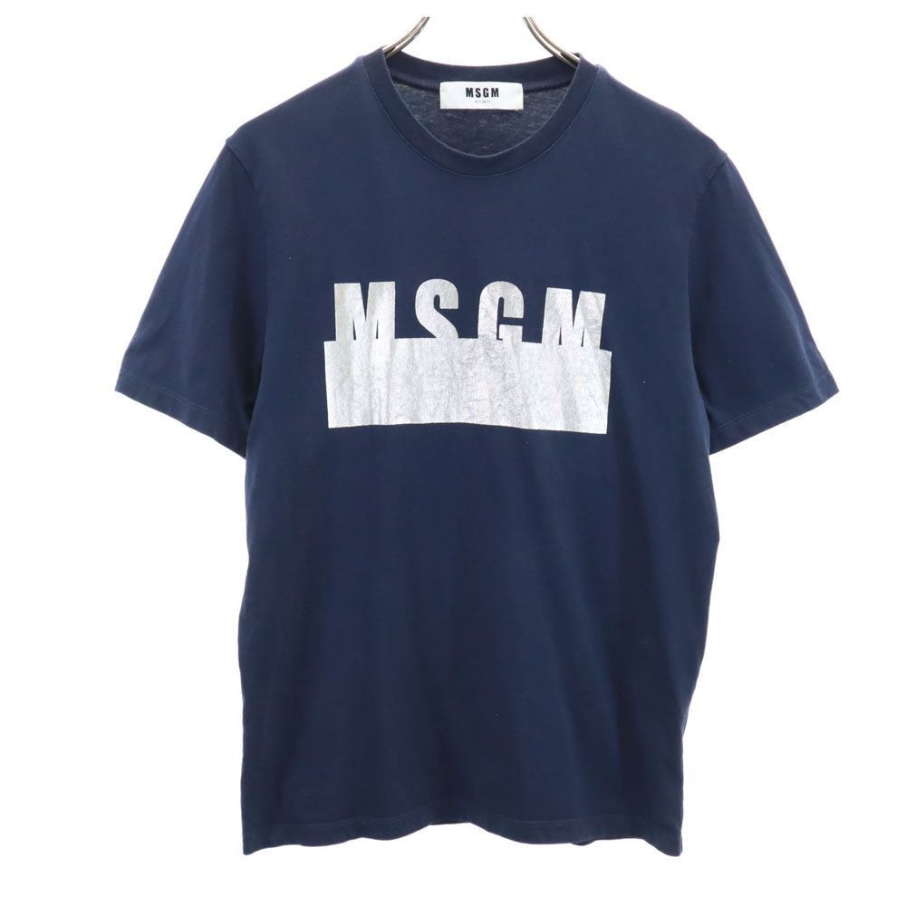 MSGM エムエスジーエム 半袖 Tシャツ XS ネイビー メンズ