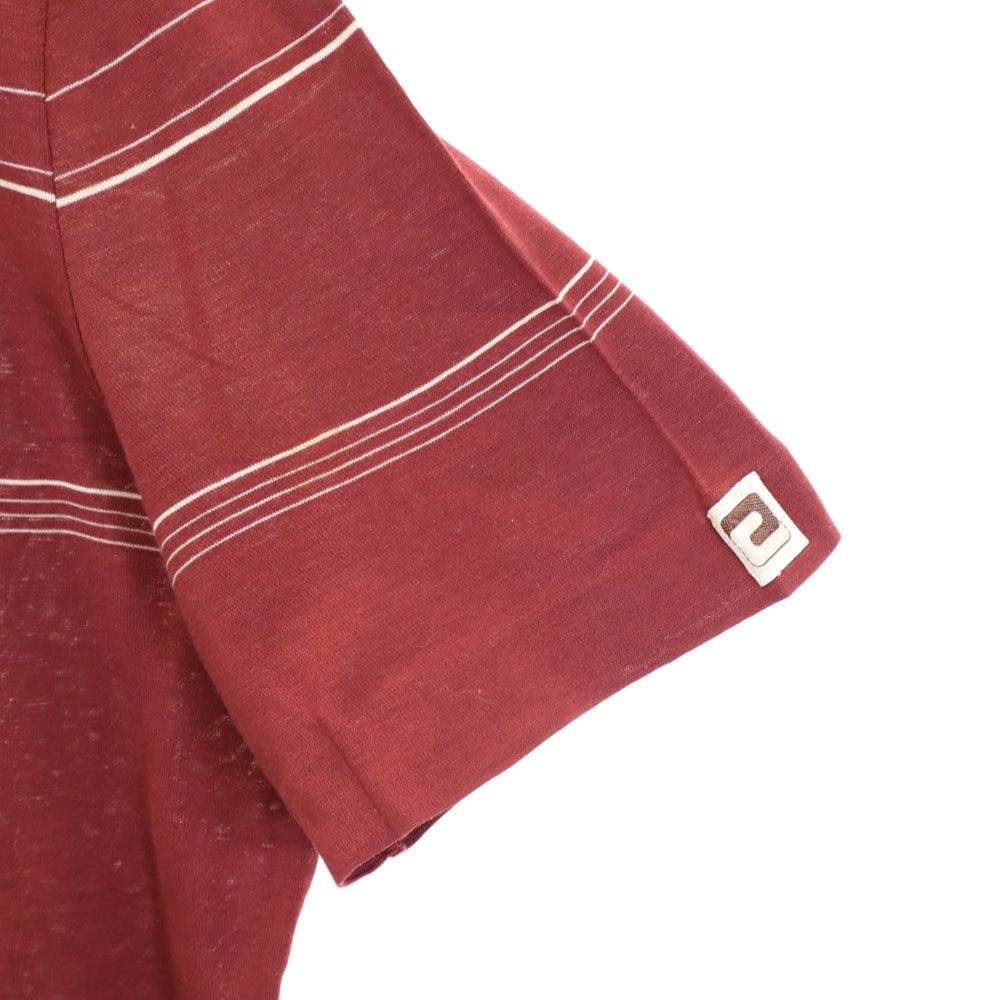 Cagi 80s 90s イタリア製 オールド 半袖 Tシャツ 4 ボルドー メンズ