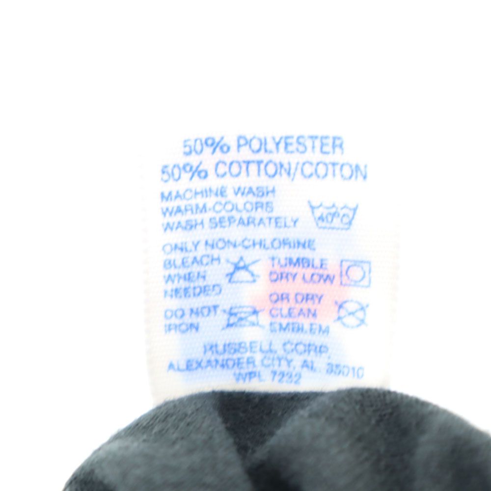 RUSSELL ATHLETIC ラッセルアスレチック 90s USA製 オールド プリント 半袖 Tシャツ M ブラック系 メンズ