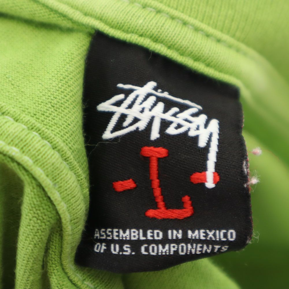 ステューシー 00s オールド 半袖 Tシャツ L グリーン系 STUSSY メンズ