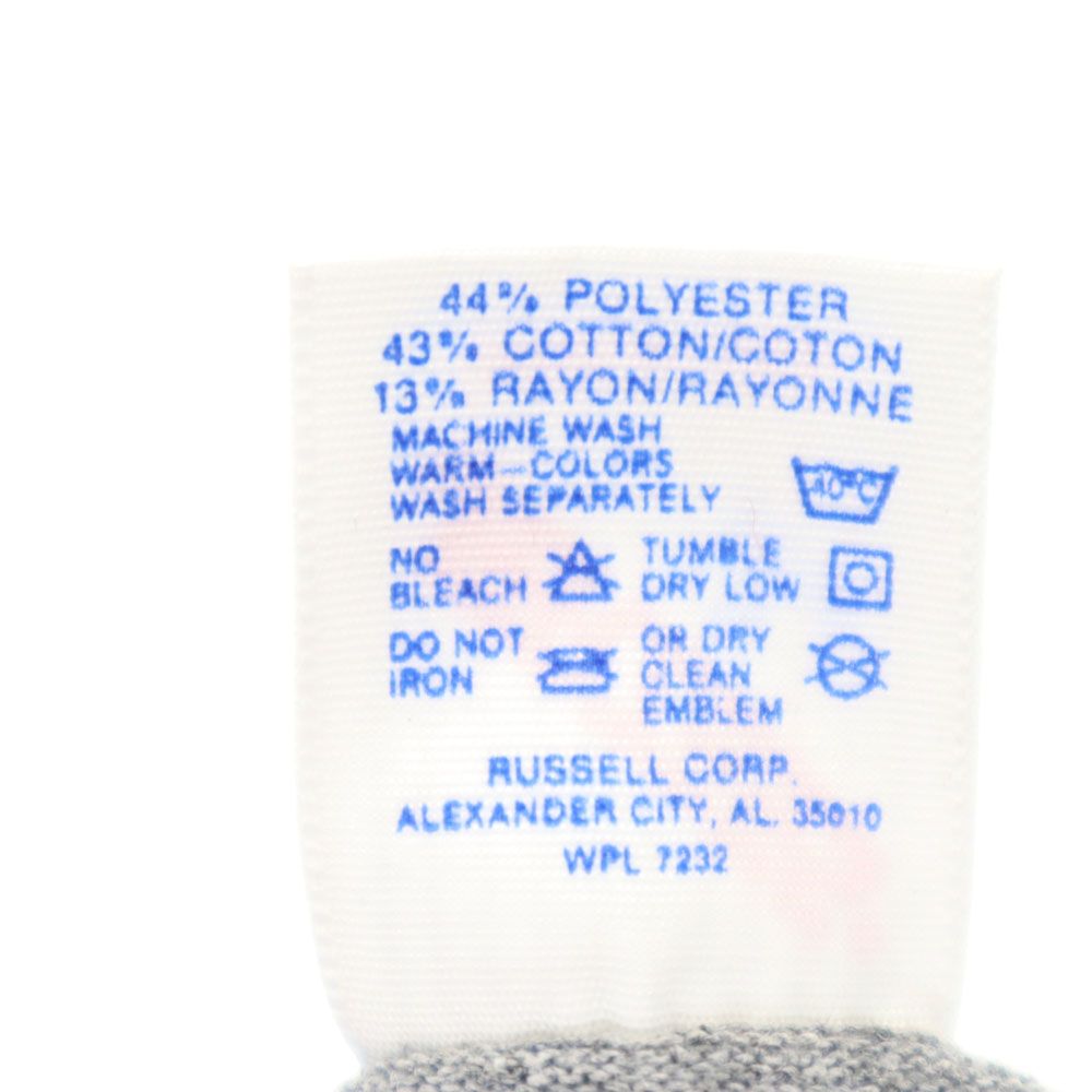 JERZEES ジャージーズ 90s USA製 オールド ミッキーマウスプリント 半袖 Tシャツ S グレー系 メンズ