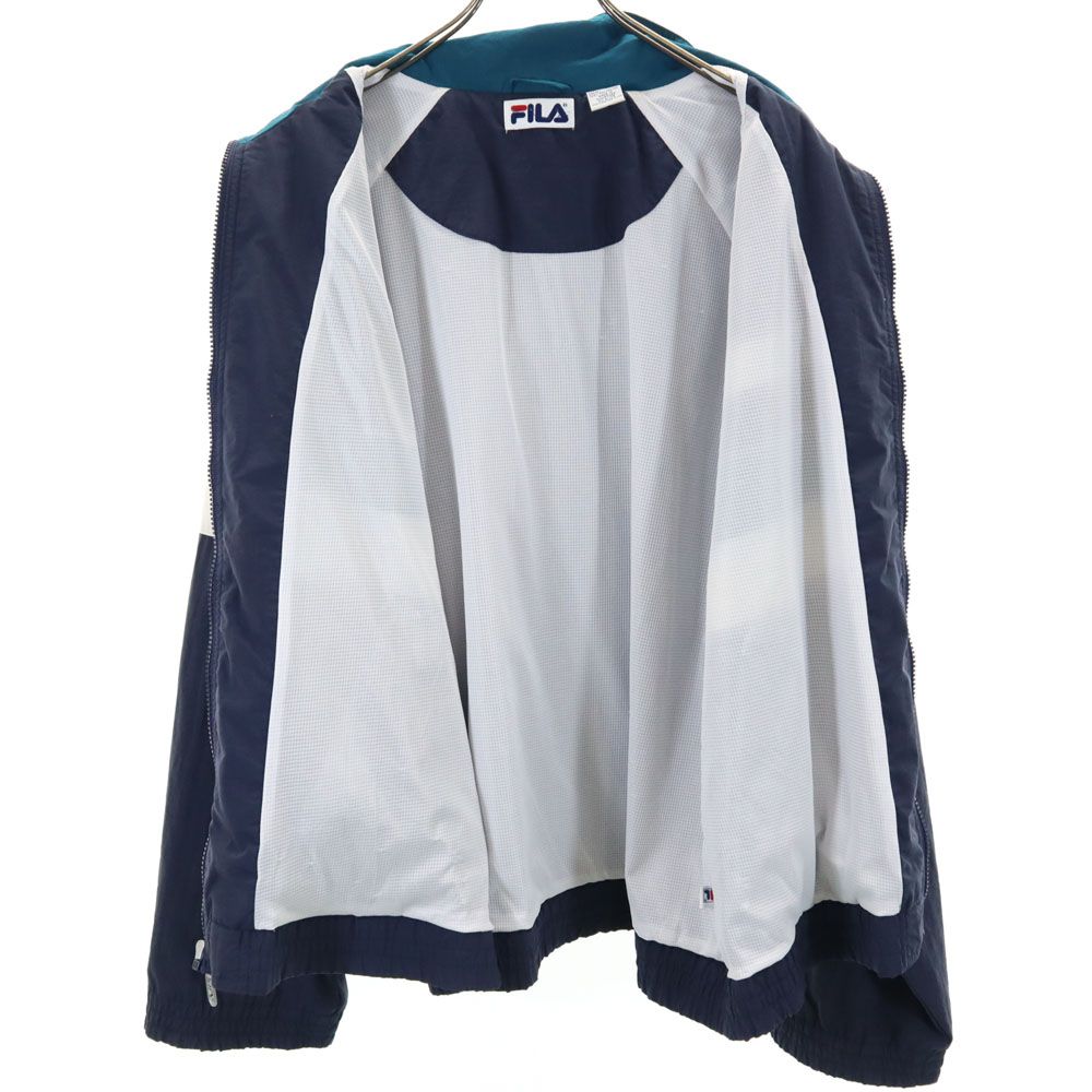 FILA フィラ 90s オールド ナイロンジャケット L ネイビー メンズ