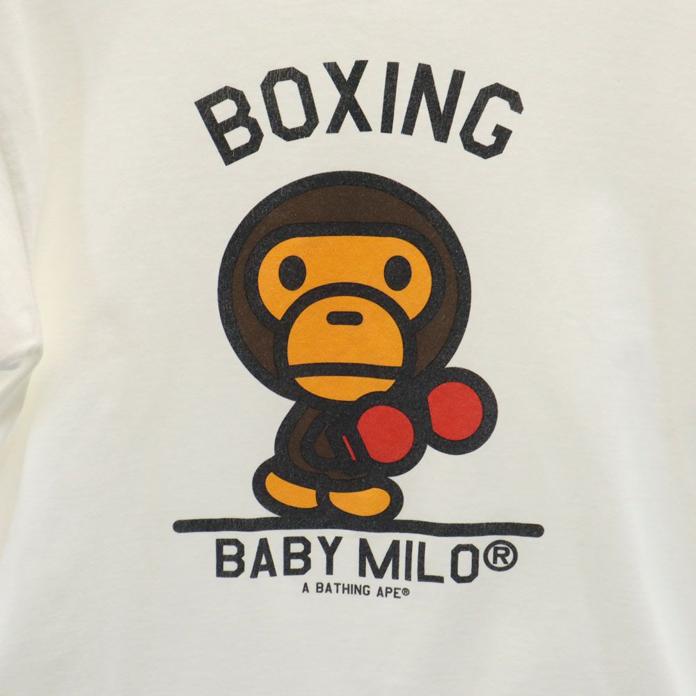 ベイプ 日本製 プリント 半袖 Tシャツ S ホワイト BAPE A BATHING APE メンズ