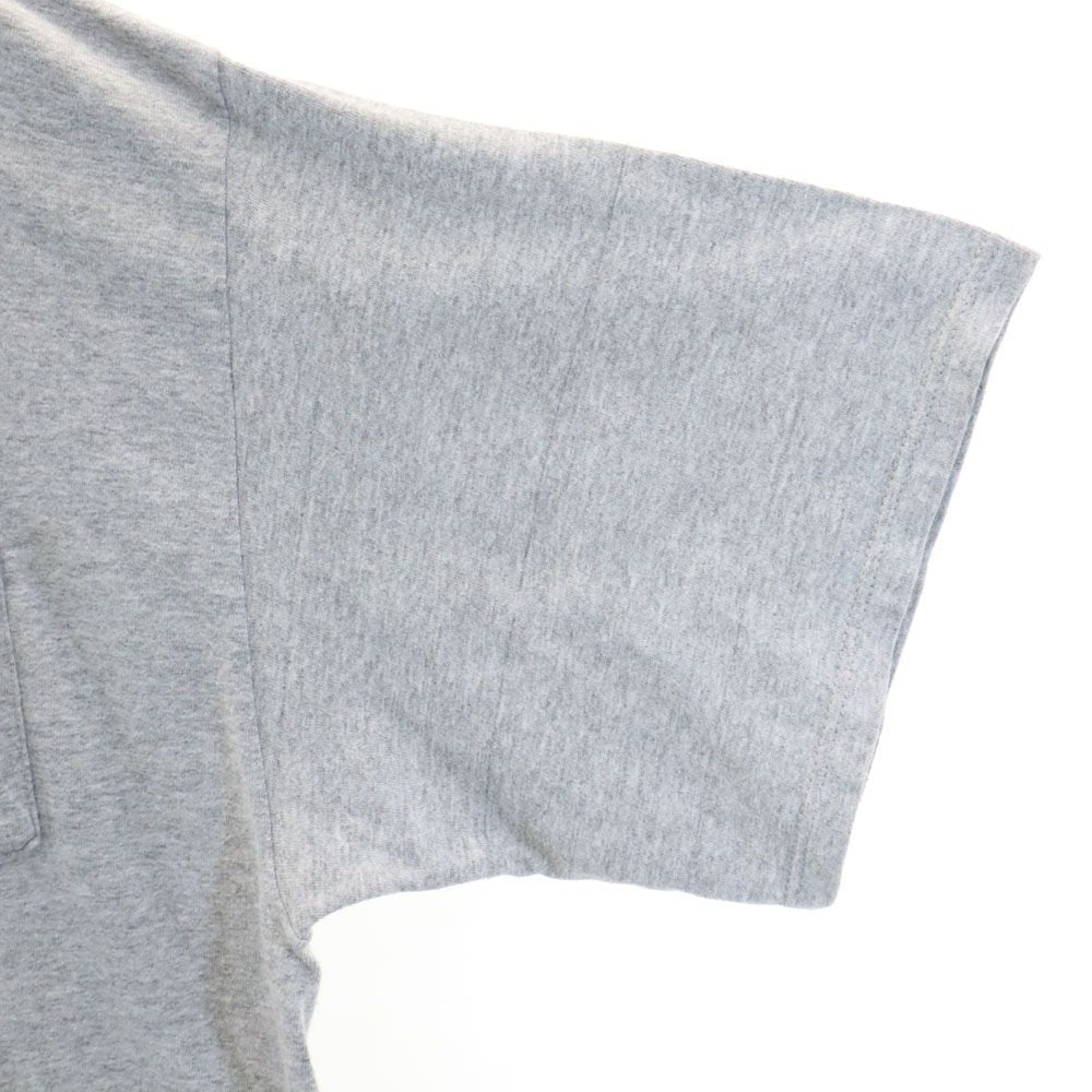 Disney ディズニー 90s USA製 オールド 刺繍 グーフィー 半袖 Tシャツ L/XL グレー ポケT メンズ