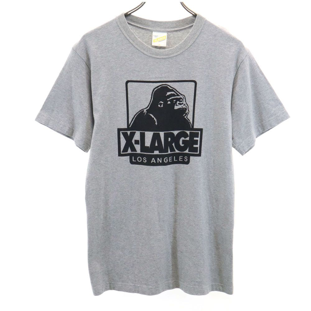 XLARGE エクストララージ 日本製 プリント 半袖 Tシャツ S グレー メンズ