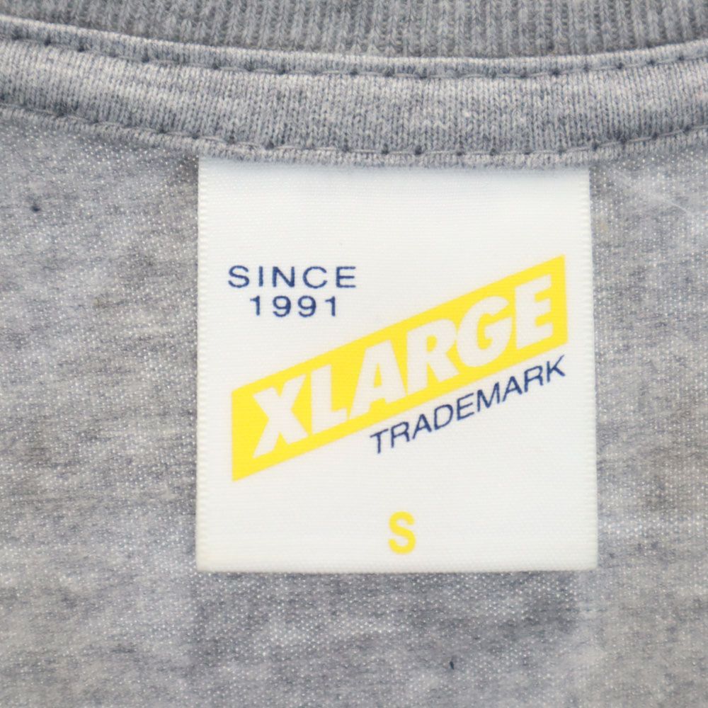 XLARGE エクストララージ 日本製 プリント 半袖 Tシャツ S グレー メンズ