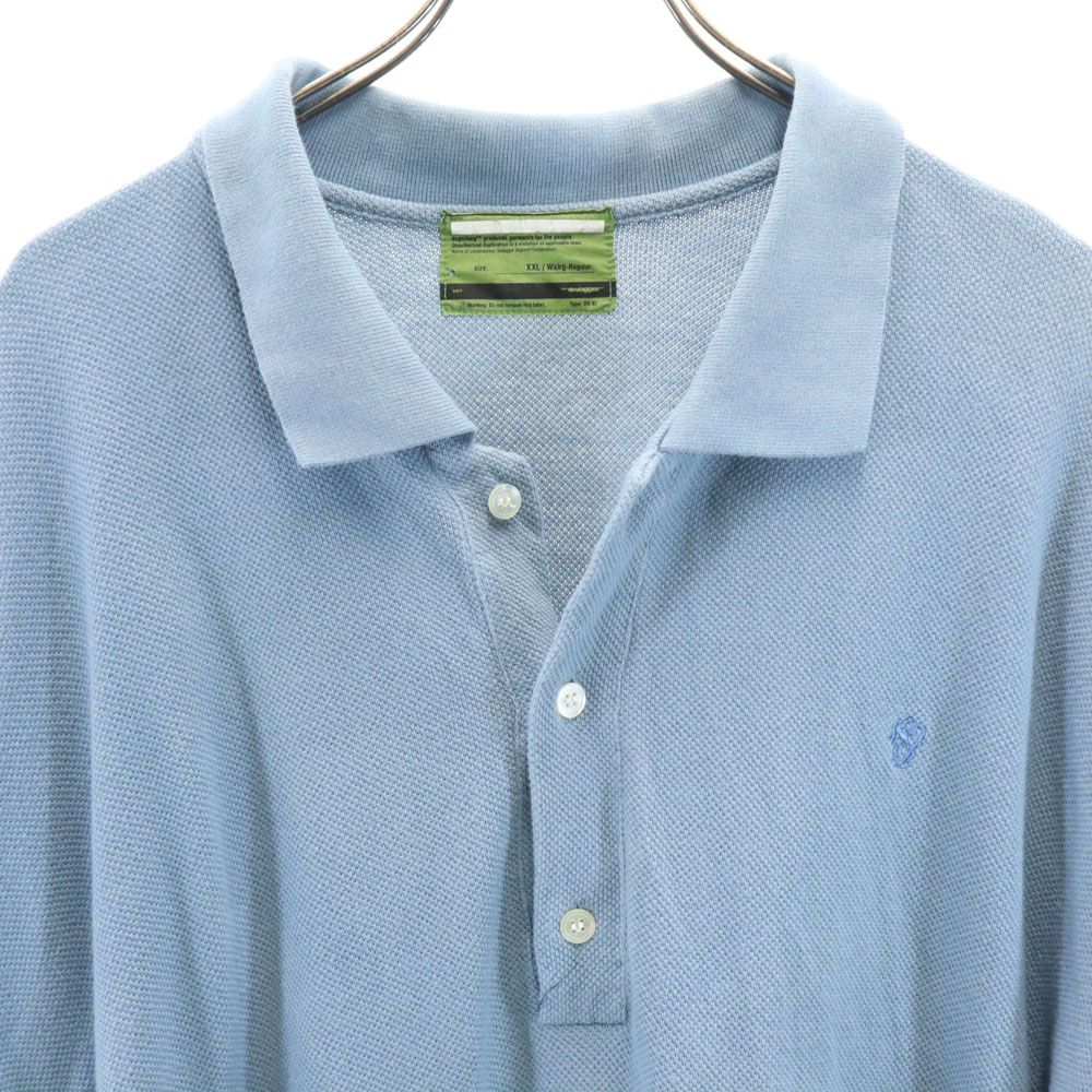 SWAGGER スワッガー 半袖 ポロシャツ XXL ブルー系 ビッグサイズ メンズ