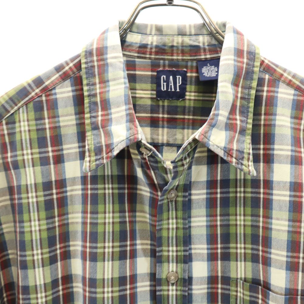 GAP ギャップ 90s オールド チェック柄 半袖 シャツ L メンズ