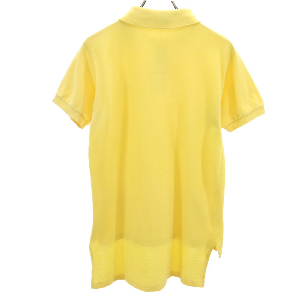 IZOD LACOSTE アイゾッドラコステ 70s USA製 糸巻きタグ ヴィンテージ 半袖 ポロシャツ イエロー 鹿の子地 メンズ