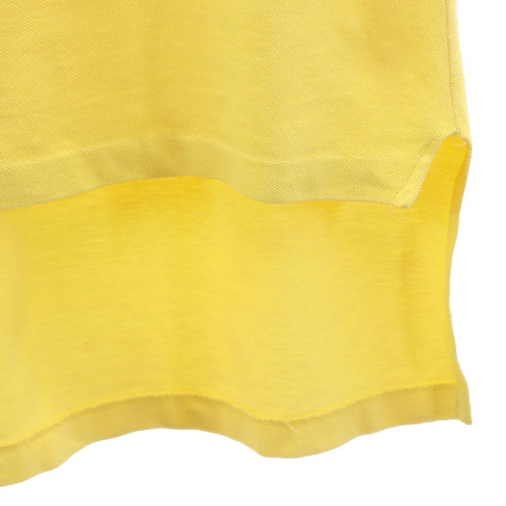 IZOD LACOSTE アイゾッドラコステ 70s USA製 糸巻きタグ ヴィンテージ 半袖 ポロシャツ イエロー 鹿の子地 メンズ