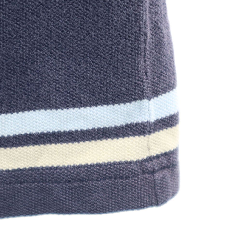 フレッドペリー ボーダー 半袖 ポロシャツ S ネイビー FRED PERRY 鹿の子 メンズ