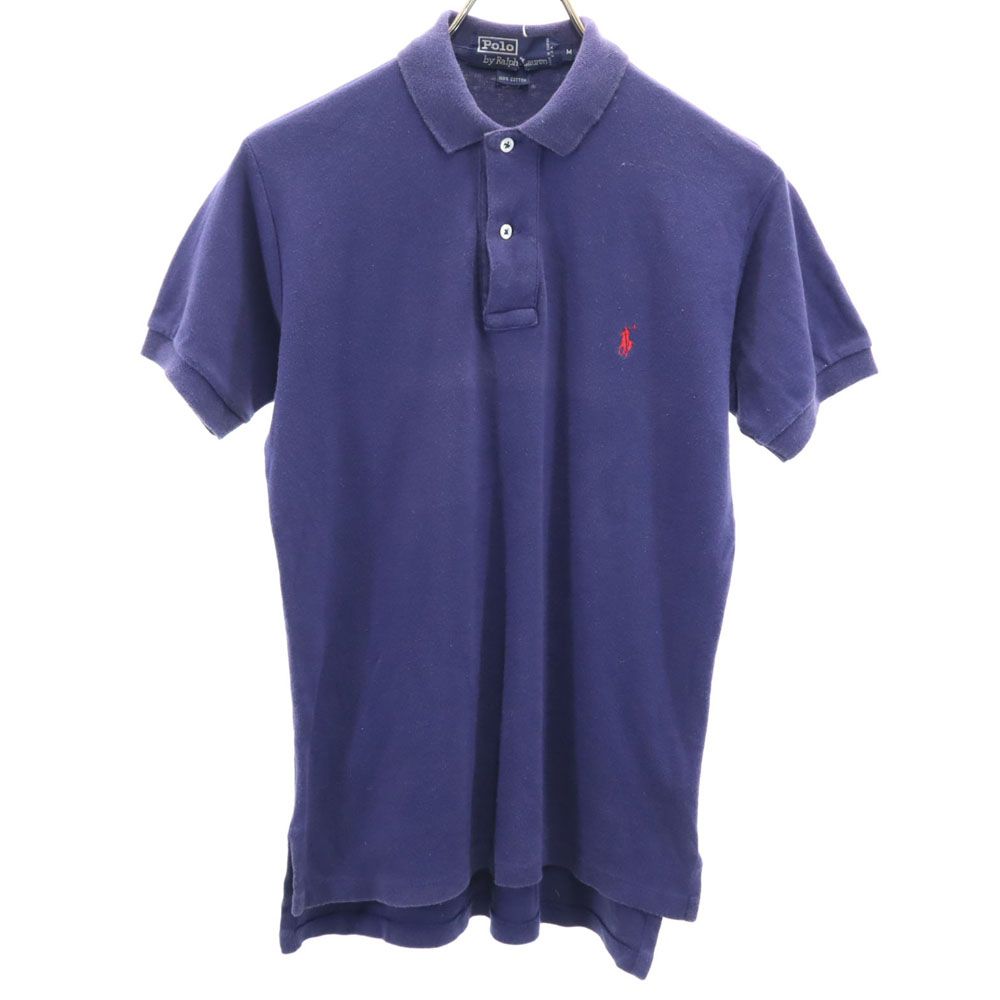 Polo by Ralph Lauren ポロバイラルフローレン USA製 半袖 ポロシャツ M ネイビー メンズ