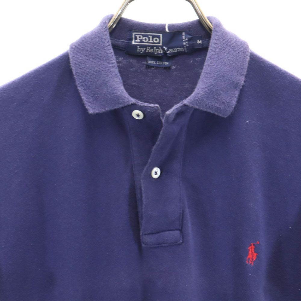 Polo by Ralph Lauren ポロバイラルフローレン USA製 半袖 ポロシャツ M ネイビー メンズ