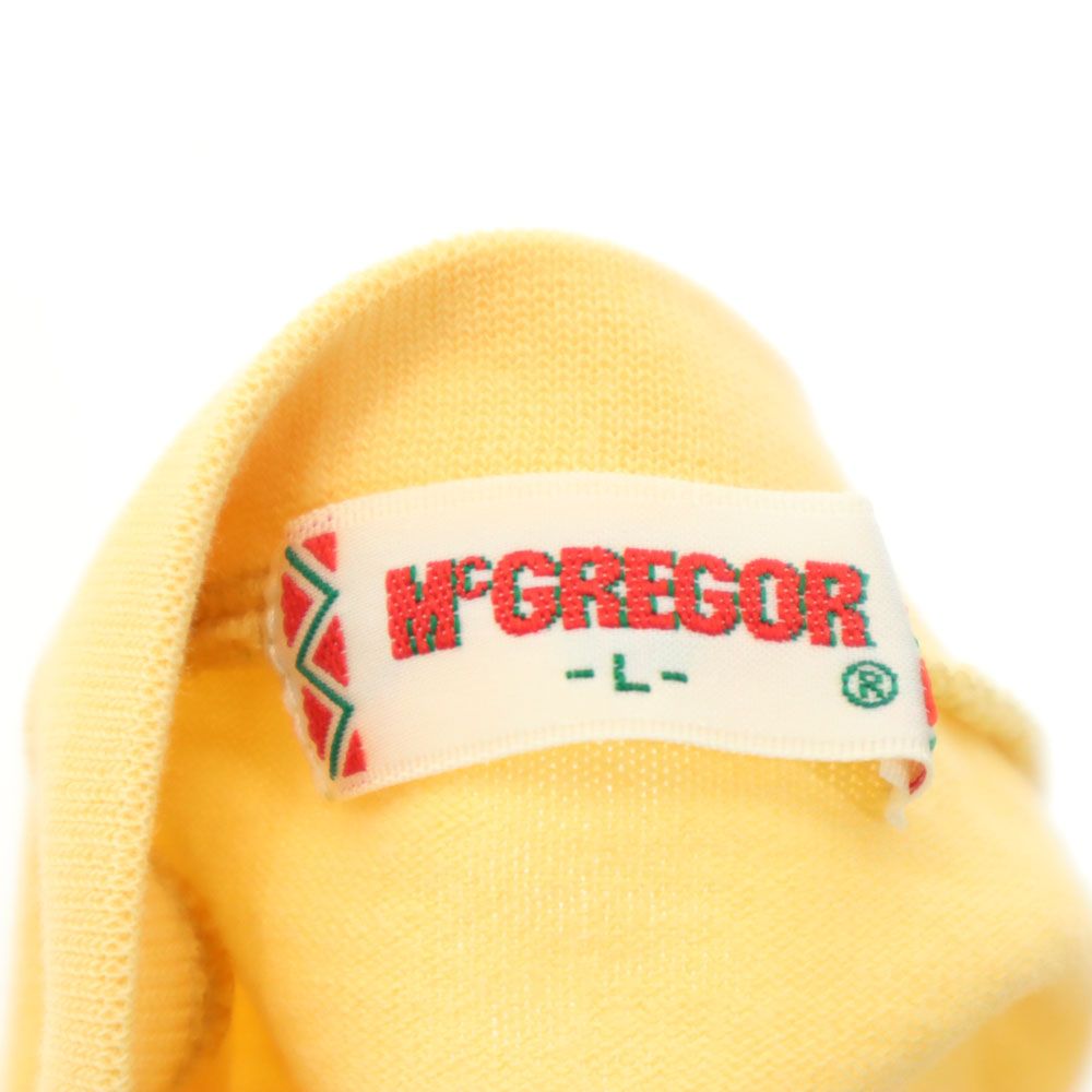 マックレガー 日本製 半袖 ヘンリーネック Tシャツ L イエロー系 McGregor メンズ
