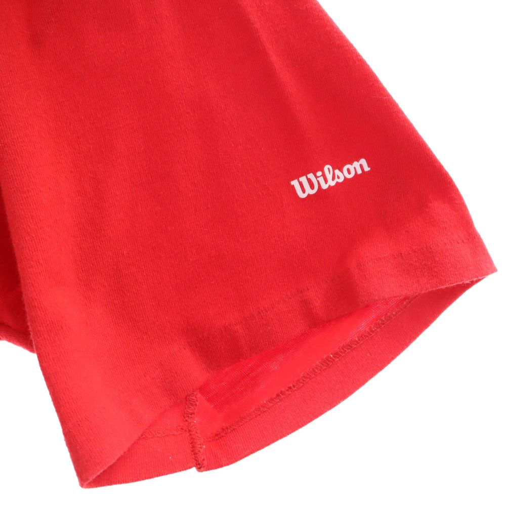wilson ウィルソン 70s USA製 ヴィンテージ 半袖 ヘンリーネック Tシャツ L レッド系 メンズ