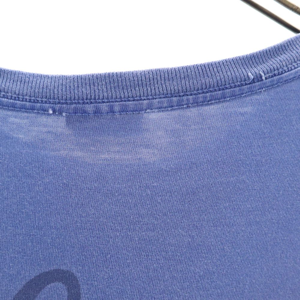 STUSSY ステューシー プリント 半袖 Tシャツ M ブルー メンズ