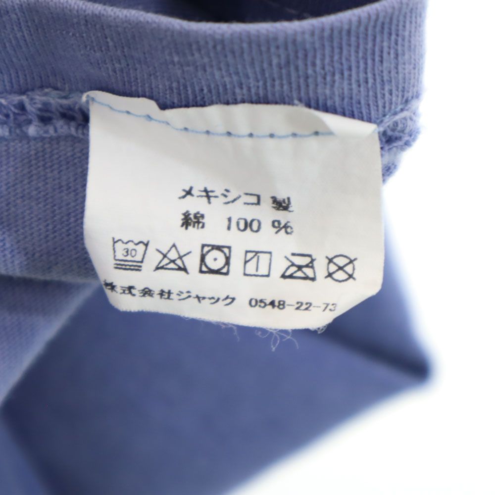 STUSSY ステューシー プリント 半袖 Tシャツ M ブルー メンズ