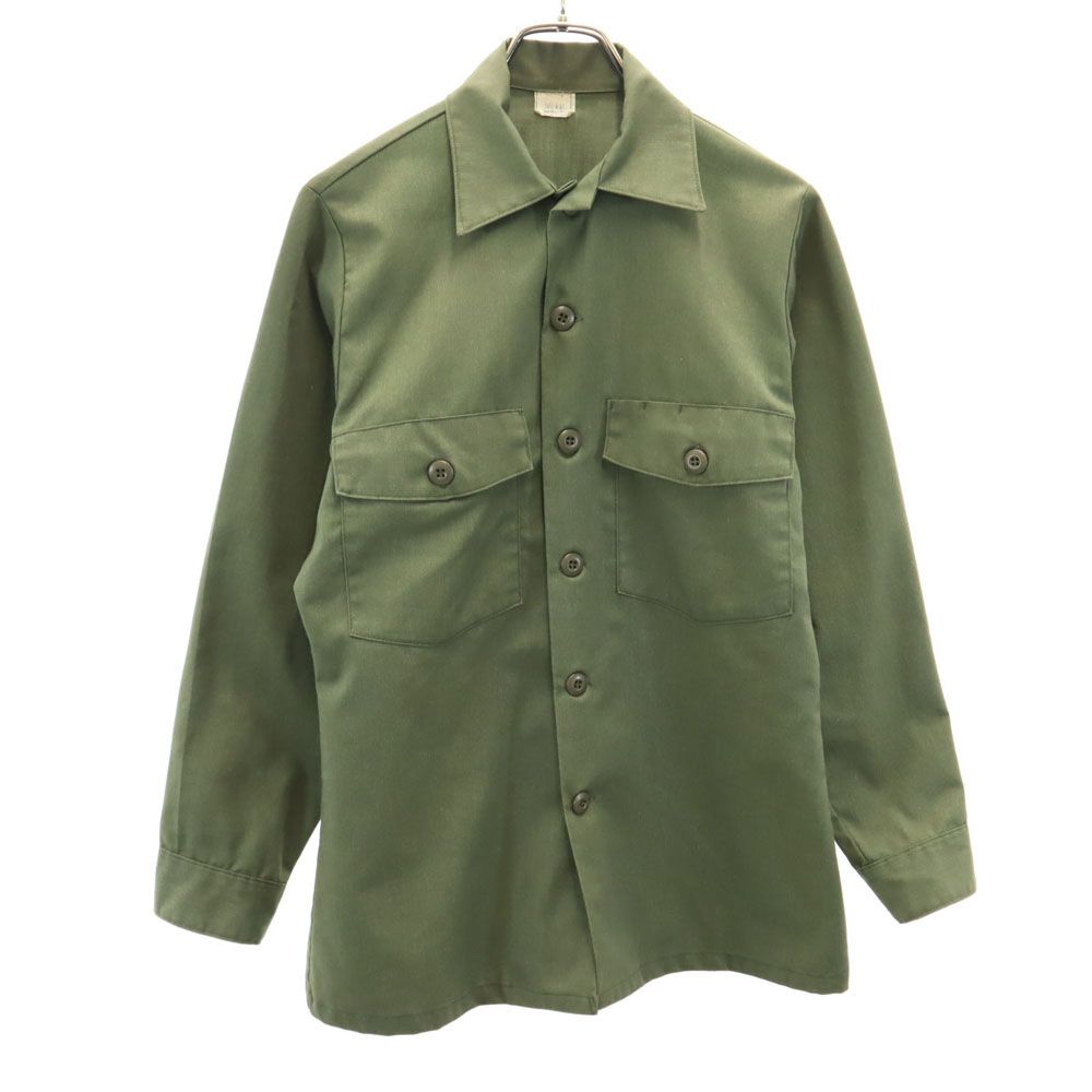 US ARMY アメリカ軍 80s ユーティリティー ミリタリー シャツジャケット カーキ メンズ