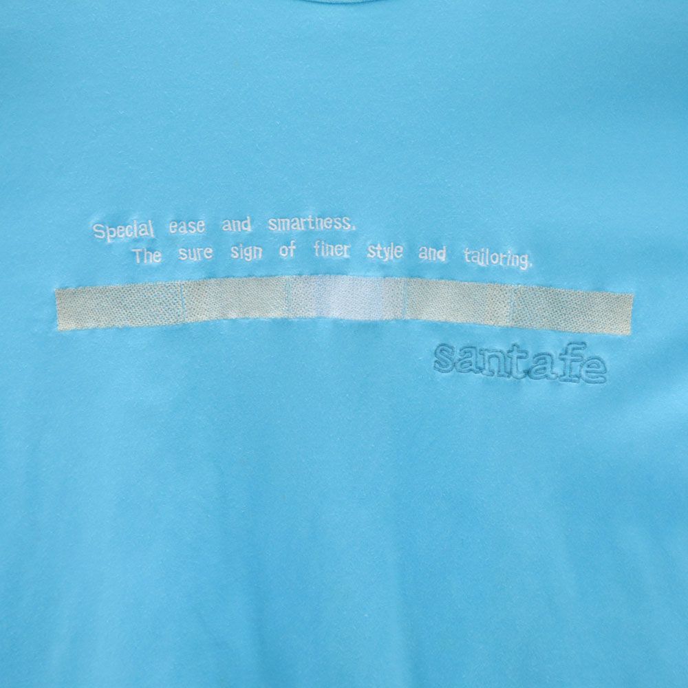 santa fe サンタフェ プリント 半袖 Tシャツ 46 ブルー メンズ