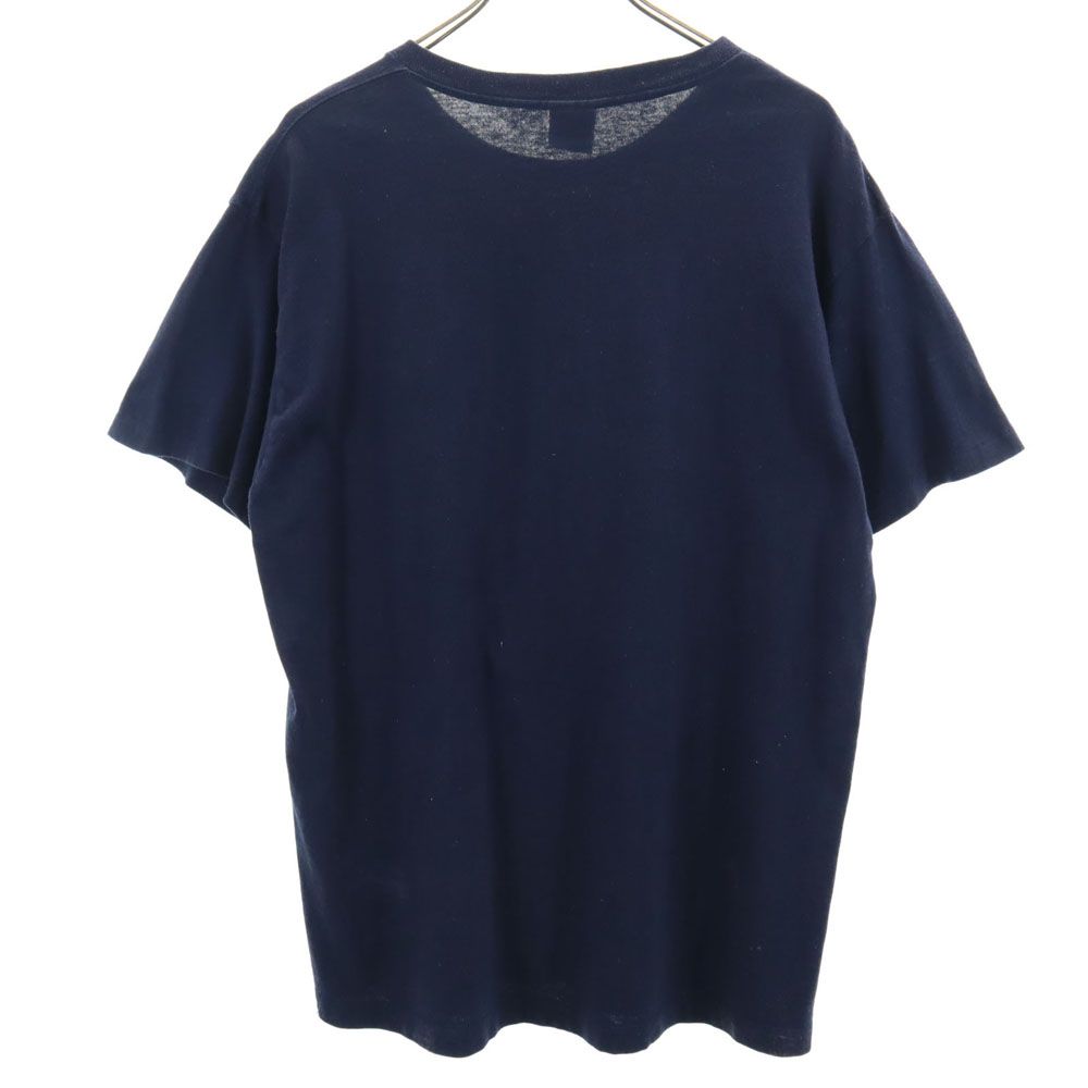 Calvin klein Jeans カルバンクラインジーンズ 90s USA製 オールド プリント 半袖 Tシャツ M ネイビー メンズ