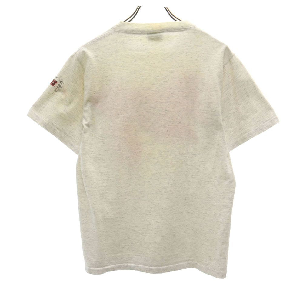 Changes チェンジーズ 90s USA製 オールド プリント 半袖 Tシャツ L グレー バスケットボール メンズ