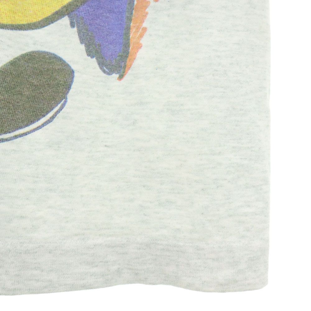 POPEYE ポパイ 90s USA製 オールド フルーツオブザルーム プリント 半袖 Tシャツ L グレー メンズ