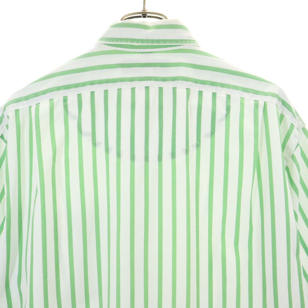 ラルフローレン ストライプ 半袖 ボタンダウンシャツ M ホワイト系 RALPH LAUREN メンズ